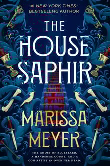 A 2D flat lay cover of The House of Sephir by Marissa Meyer
