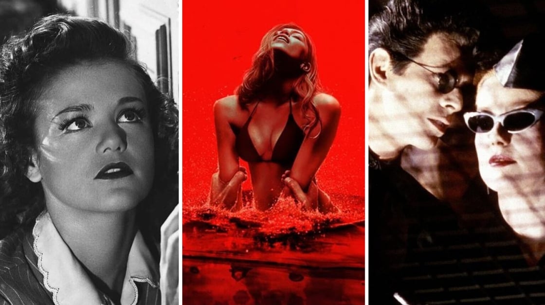 Stills of Cat People, Bone Lake, and The Hunger for erotic horror