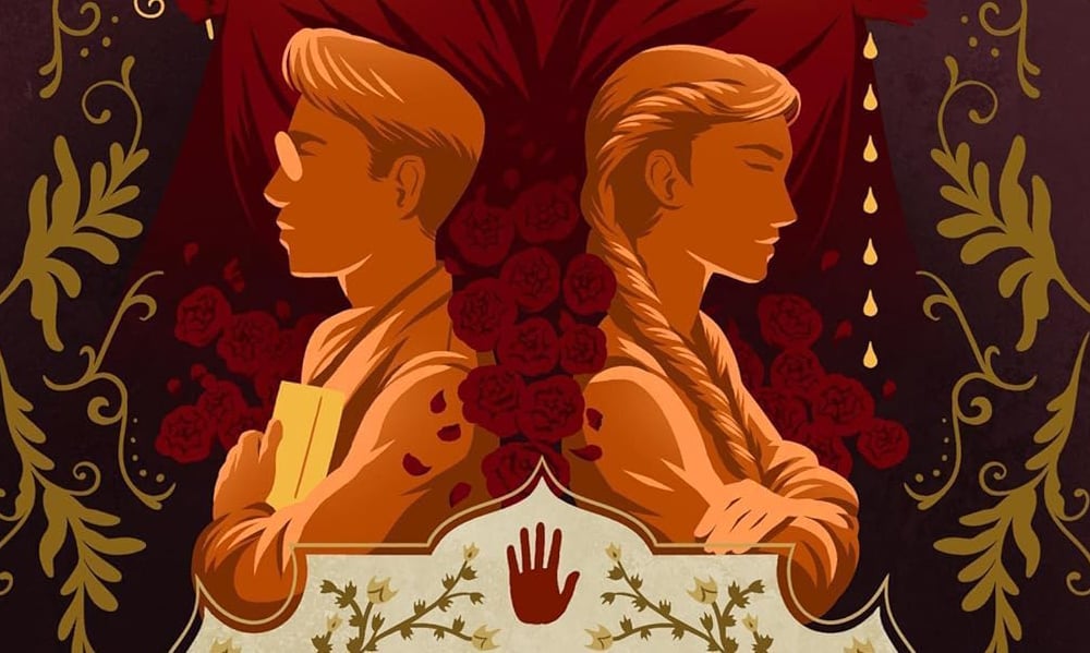 Detail from the cover of Painted Devils by Margaret Owen