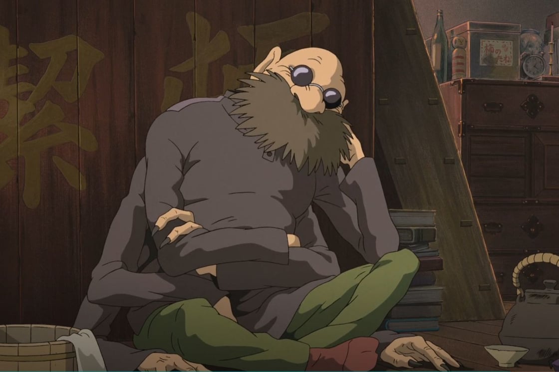 Kamaji, a spider-like spirit in Studio Ghibli's Spirited Away