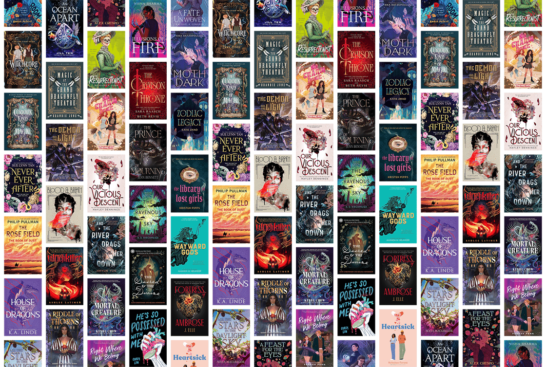 A collage of book covers, including He's So Possessed with Me and Our Vicious Descent