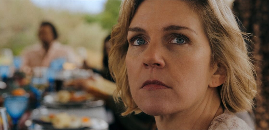 Carol looking up in Pluribus S1E1