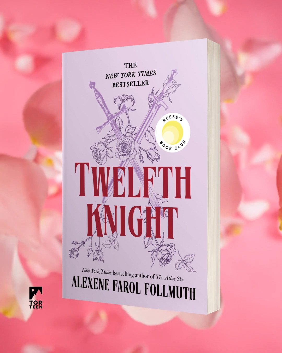 A 3D book shot of the paperback edition of Twelfth Knight by Alexene Farol Follmuth.
