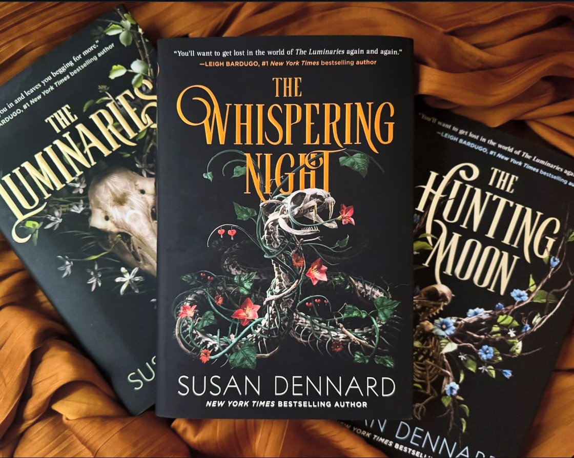 A photo of the complete Luminaries series by Susan Dennard.