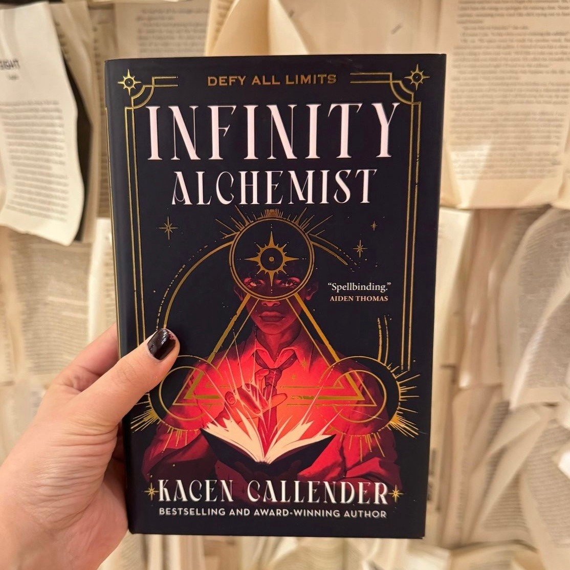 A bookstagram of Infinity Alchemist by Kacen Callender.