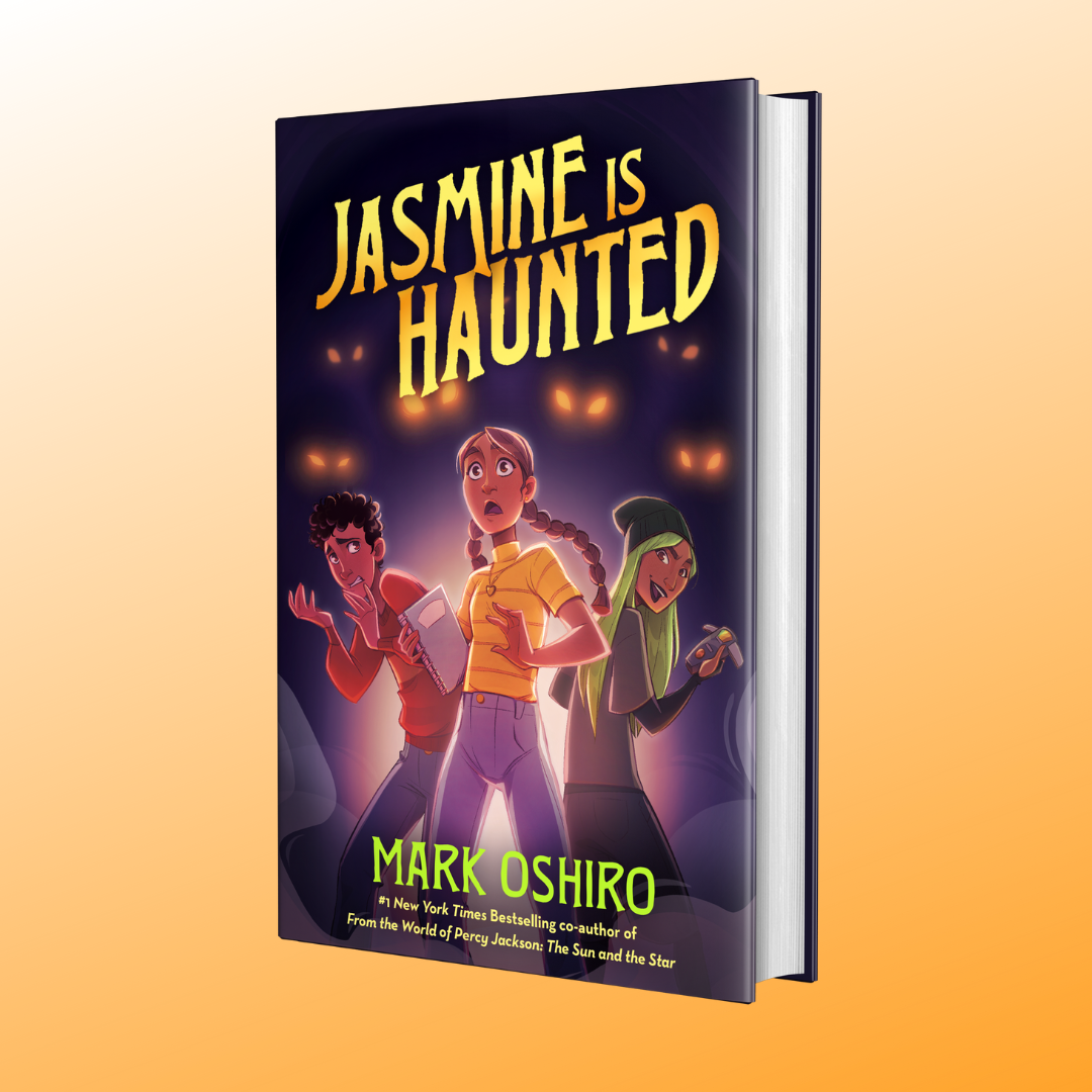 A 3D book shot of Jasmine Is Haunted by March Oshiro.